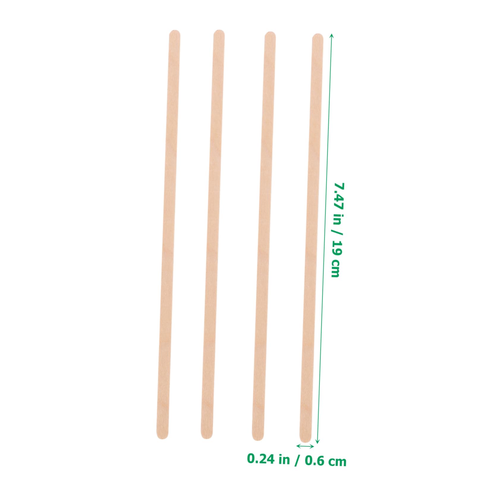 Garneck Wooden Stir Sticks 14cm Length for Coffee Tea Cocktails Reusable Stirrers for Bar Parties
