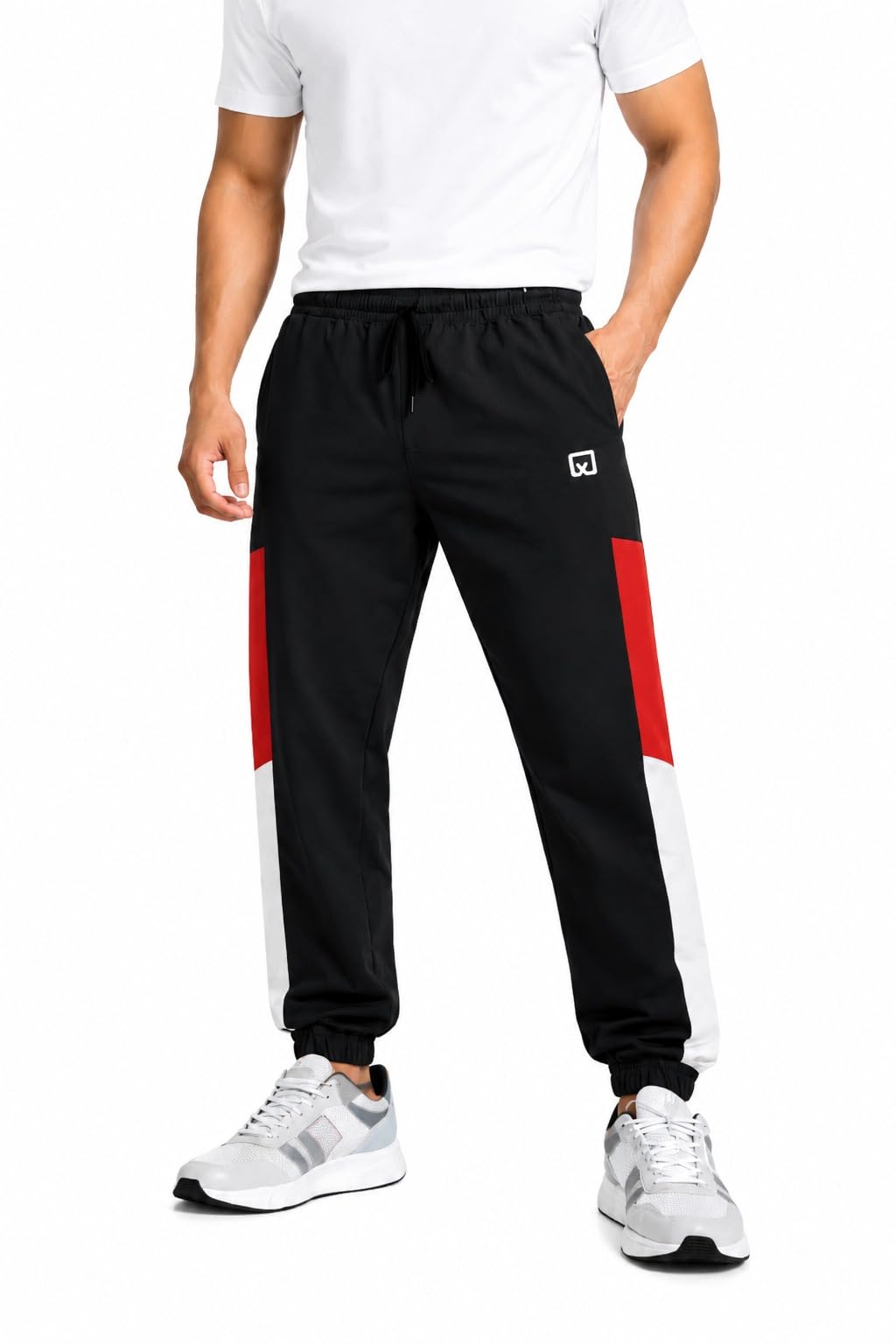 Creature Men’s Colour Block Track Pants | Regular Fit Joggers with Elastic Waist & Drawstring | Casual & Sportswear-picture-33