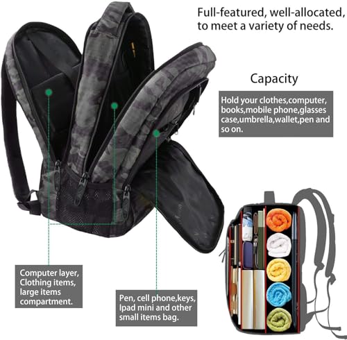 Image of MATEIN Travel Backpack with USB, Sturdy College School Backpack for 15.6 Inch Laptop with Anti Theft Pocket for Women & Men, Slim Lightweight Laptop Bag Computer Bookbag Daypack for Adult Teens Gift