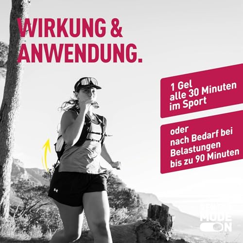 Dextro Energy Liquid Gel Cherry + Caffeine - 18x60ml (18er Pack) - High Carb Energy Gel zur schnellen Kohlenhydrate Versorgung und Koffein Zusatz – Bild 7