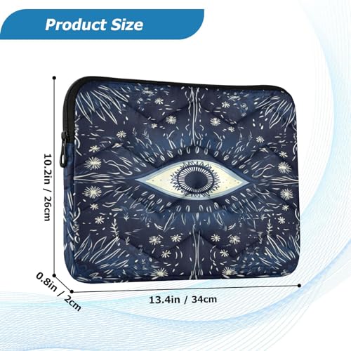 Funda para portátil con diseño Ojo Azul, 13-14 pulgadas miniatura 4