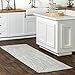 nuLOOM Braided Lefebvre Indoor/Outdoor Runner Rug, 2' 6" x 8', Light Grey