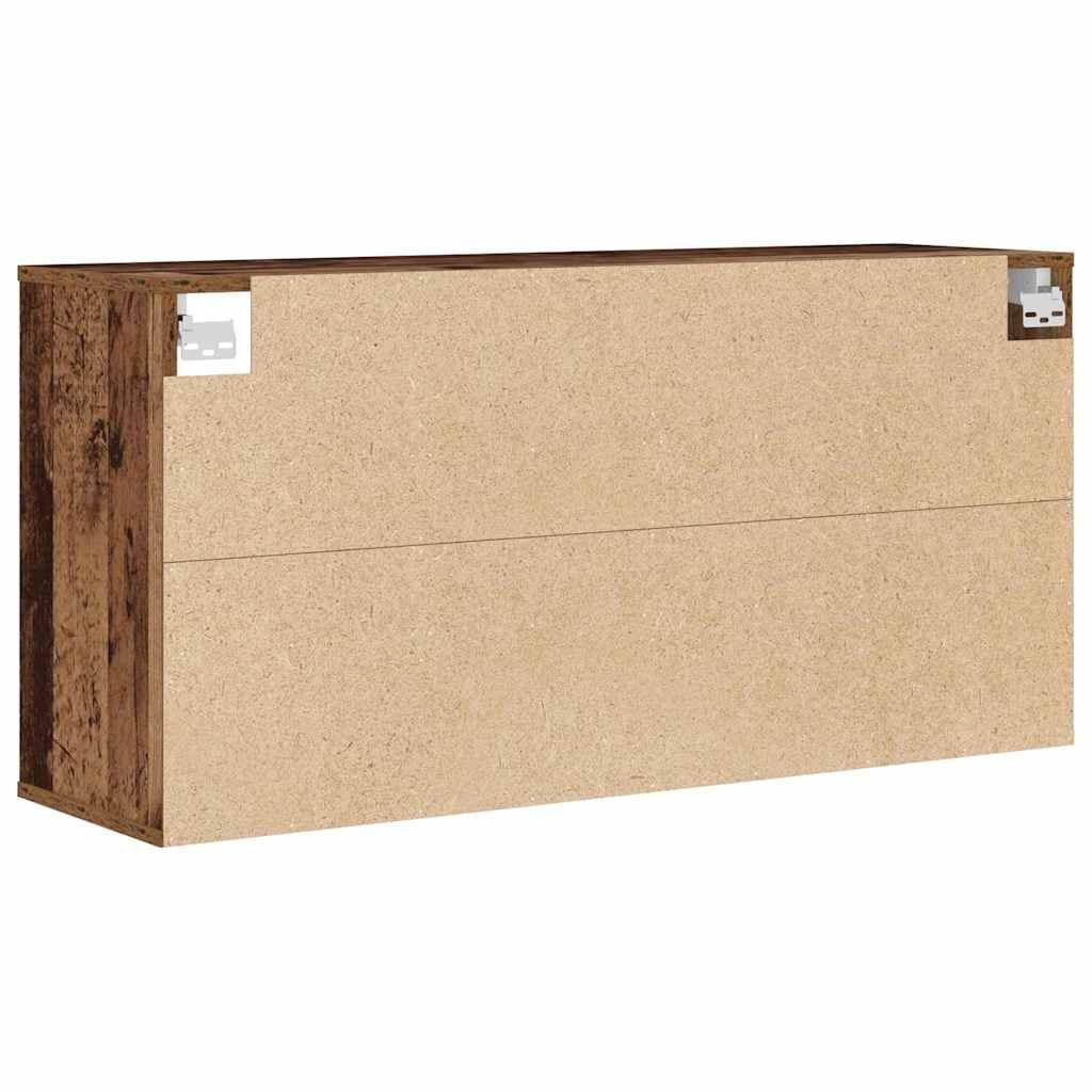 Schuhschrank mit Regal Altholz Holzwerkstoff 103 x 30 x 51 cm Schuhregal platzsparend mit 12 Brett-Regalen Schuhablage für Schuhe Schrank Schuhständer für Flur Innenbereich