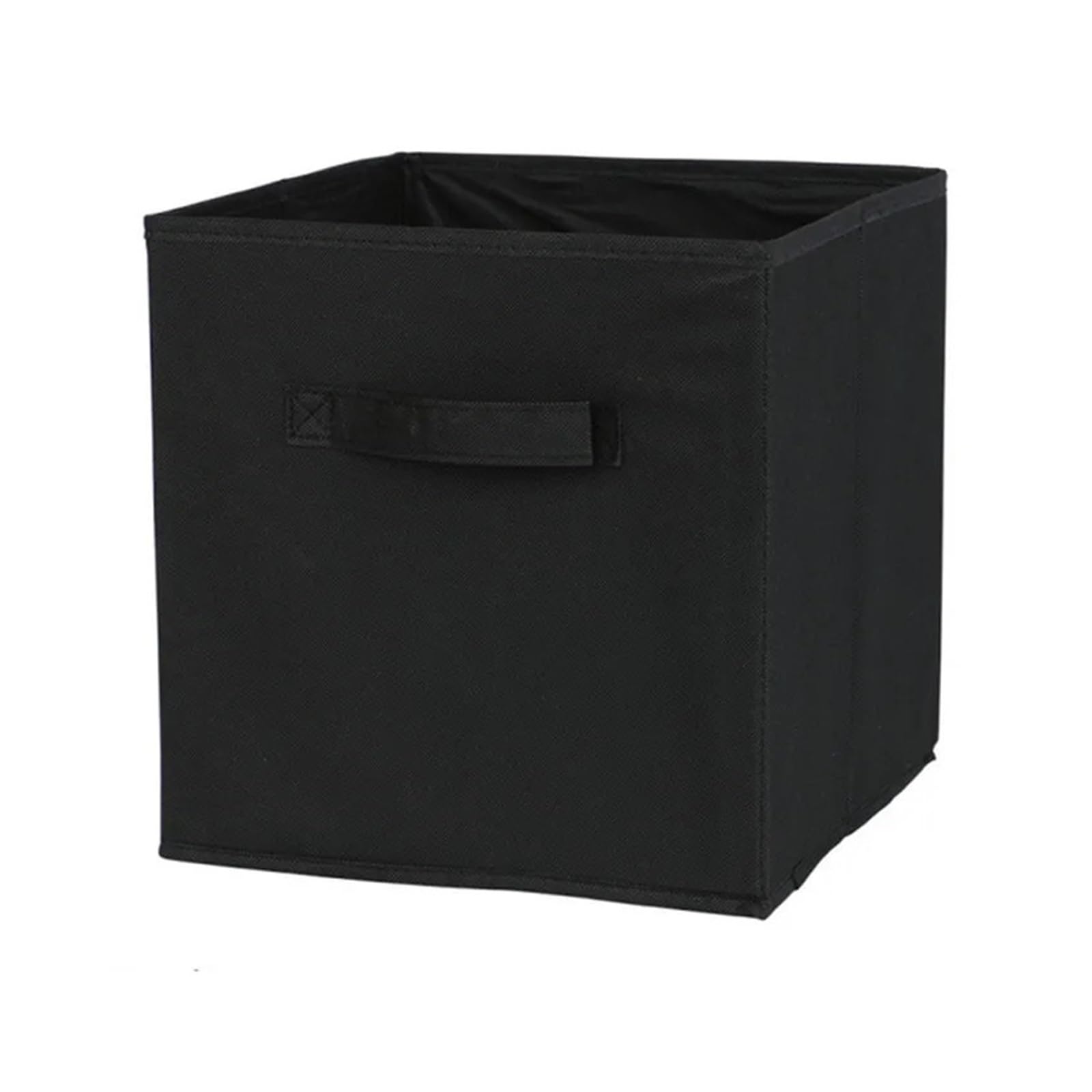collapsible fabric storage cube Cube Non Woven Fabric Storage Bin Collapsible Box Home Supplies, Organizer Cabinet drawer organization(Black)