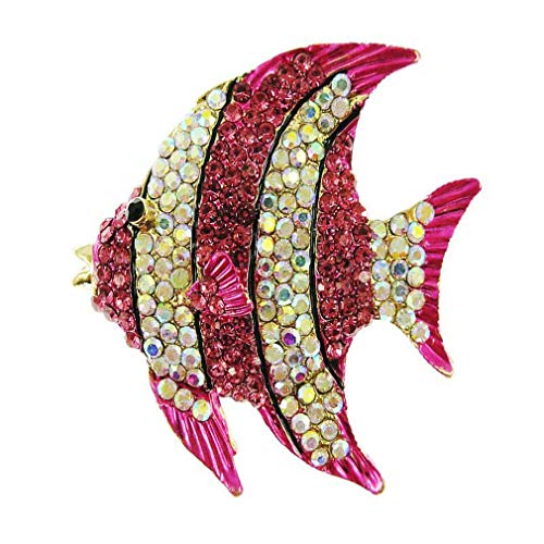 Topsee Brooch Drop Oil Blue Green Deep Sea Fish Brooch Simple Small Needle Male and Female Brooch Collar Needle