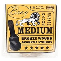 Medium gauge - E 13, A 17, D 26, G 36, B 44, E 54 Bronze wound for superior sound and longevity Complete set of 6 stings individually packaged and labelled Perfect for any guitarist
