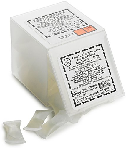 Hach FerroZine® Iron Reagent Solution Pillows, (Pack of 50), 230166