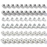 60Pcs 16G Replacement Piercing Balls Spikes Flat Discs, Surgical Stainless Steel Body Jewelry Parts, Screw On Backs for Industrial Barbell Septum Lip Tongue Belly Button Rings, 4mm 5mm