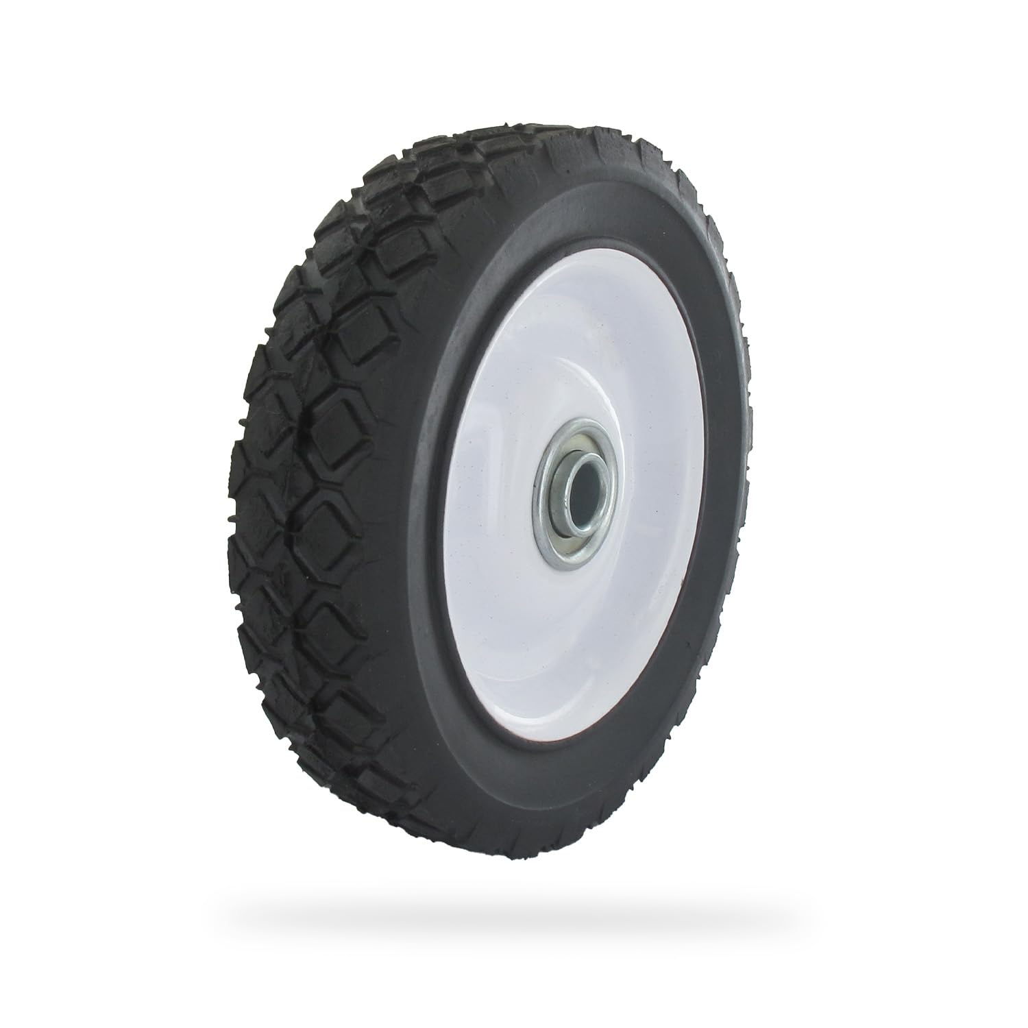 UNIVERSEL - Roue Acier à Moyeu Déporté pour Équipement Jardin - Diamètre 152 mm/Moyeu : 35 mm/Alésage 12,7 mm/Largeur 38 mm