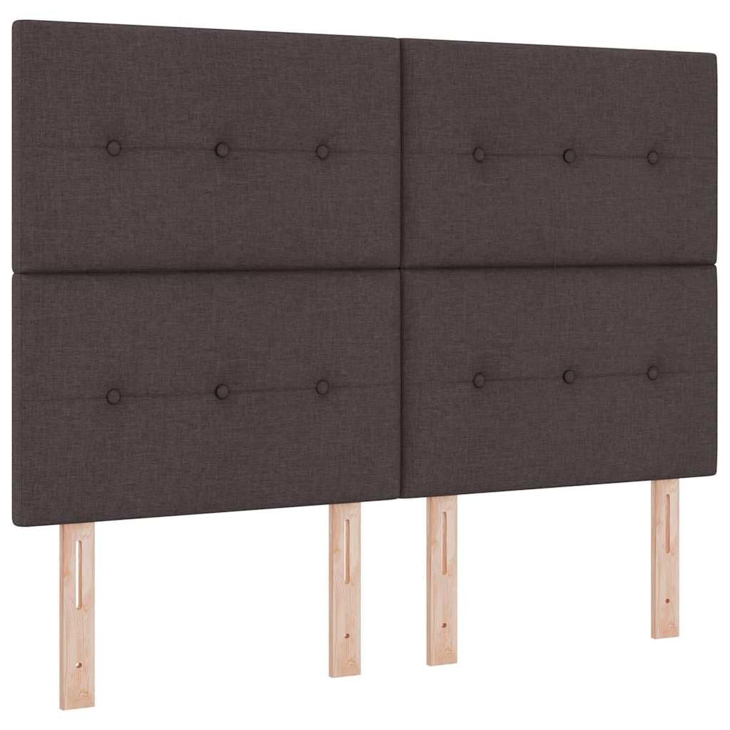 Holzrahmen höhenverstellbares Kopfteil Boxspringbett Dunkelgrau 160x200 cm | Boxspringbett mit Matratze Dunkelgrau 90x190 cm Dunkelbraun King Size Holzstoff Lattenrost Höhenverstellbar Komplettset mit