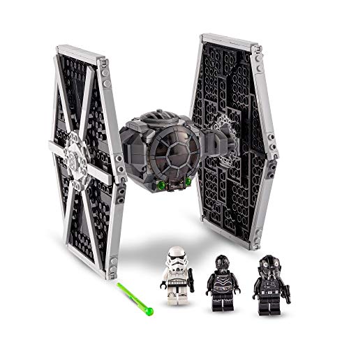 LEGO 75300 Star Wars Caza TIE Imperial, Juego de Construcción con Mini Figura de Stormtrooper y Piloto Saga Skywalker, Regalo para Niños de 8 Años