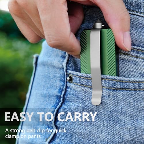 Image of Aluminum Alloy Utility Knife, Retractable Box Cutter,Pocket Knife Replaceable Blade EDC Razor Knife with 10pcs Blades(GREEN)