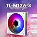 Thermalright TL-M12W-S CPU Fan 120mm Case Cooler Fan ARGB,4pin PWM Connector Silent Computer Fan with Both Sides S-FDB Bearing,Desktop Cooling Fan has Side ARGB Mirror Light Effect(TL-M12W-S)
