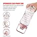 Chokoter Half Gallon Water Bottle with Sleeve, 64OZ Motivational Water Bottle with Straw & Time Marker, BPA Free Leakproof Gym for Sport Workout