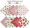 Fruit Scrapbook Paper Pad, 24 Sheets 6 x6 Inch Red Patterned Designed Decorative Decoupage for Card Making Folded Card Supplies Gift Wrapping Planners Journals DIY Crafts Photo Album #2