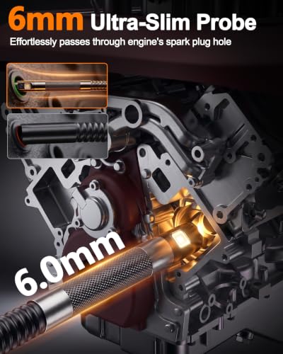 Cámara de Inspección Articulada de Doble Lente 0.24” 2 vías para HVAC AC TORQBEAST S23 miniatura 3