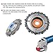 Grinder Disc Chain Plate, 4/4.5 Inch Grinding Wheel Disc and 22 Tooth Fine Cut Carving Chainsaw Blade Set For 100/115 mm Angle Grinder,5/8 Inch Grinder Center Hole,Woodwork Circular Saw Blades