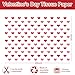 JarThenaAMCS 120 Sheets Valentine's Day Tissue Paper Red Pink White Heart Stripe Gift Wrapping Paper Decorative Art Paper for Bridal Shower Wedding Party DIY Crafts, 14 x 20 Inch