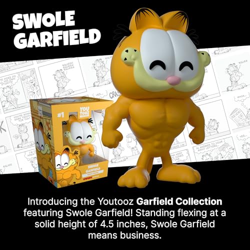 Youtooz Swole Garfield Vinyl Figure, 4.5
