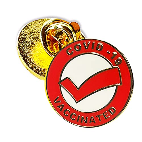 Vaccinated COVID-19 Coronavirus enamel Lapel Pin - Covid19 Badge tag id record gold plated lapel cdc pin - Brooch Vaccinated memorial for bag shirt - medical alert symbol USA pin (1) Vaccinated COVID-19 Coronavirus enamel Lapel Pin - Covid19 Badge tag id record gold plated lapel cdc pin - Brooch Vaccinated memorial for bag shirt - medical alert symbol USA pin (1)