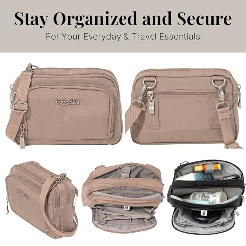 Image of Baggallini Triple Zip with Front Wallet /Trifecta RFID Wallet Crossbody