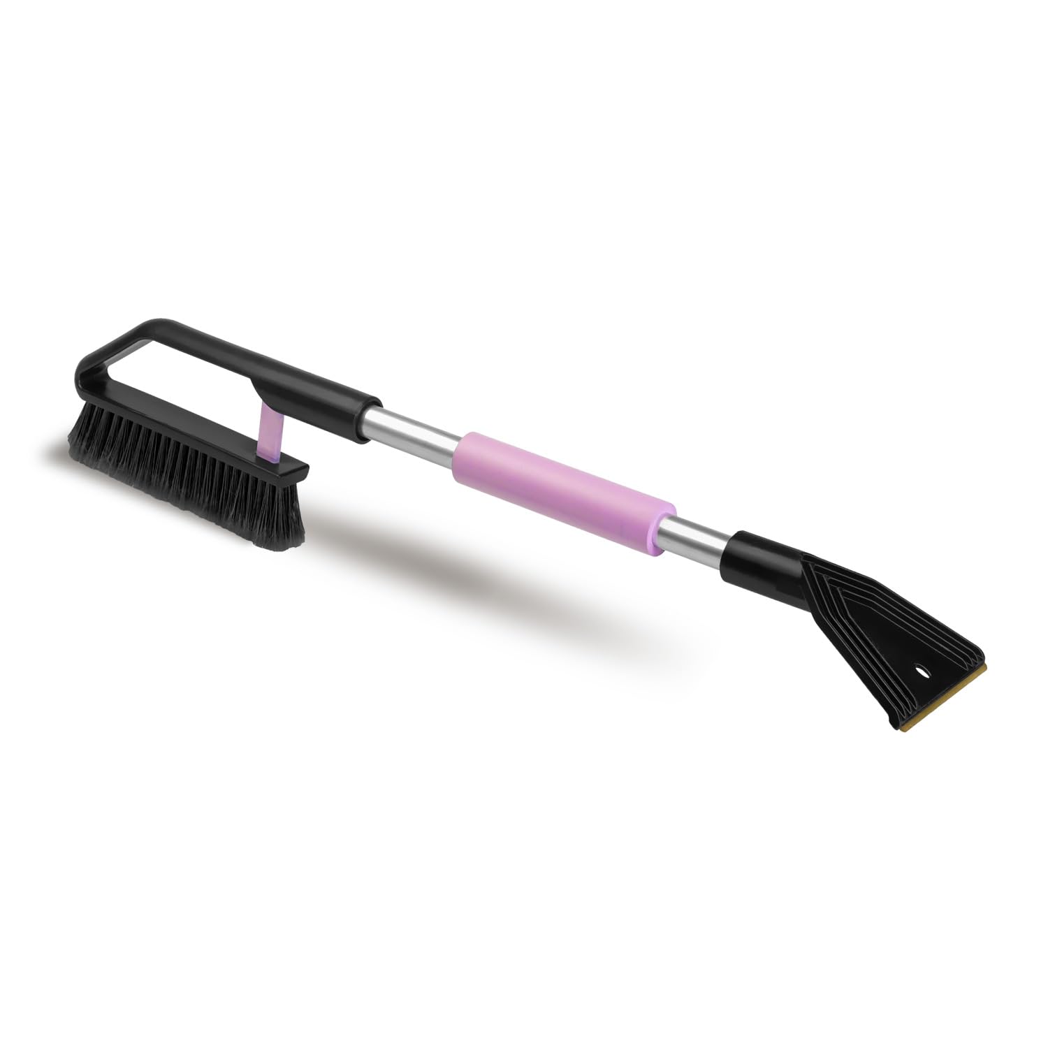 ToM PaR Auto borstel en IJskrabber 2 in 1 | Sneeuwborstel en Krabber | Ergonomisch | Warme Zachte Handgreep | Krast autoruiten niet | Messing Krabber | Koudebestendig Plastic | Lengte: 50 cm | Blauw