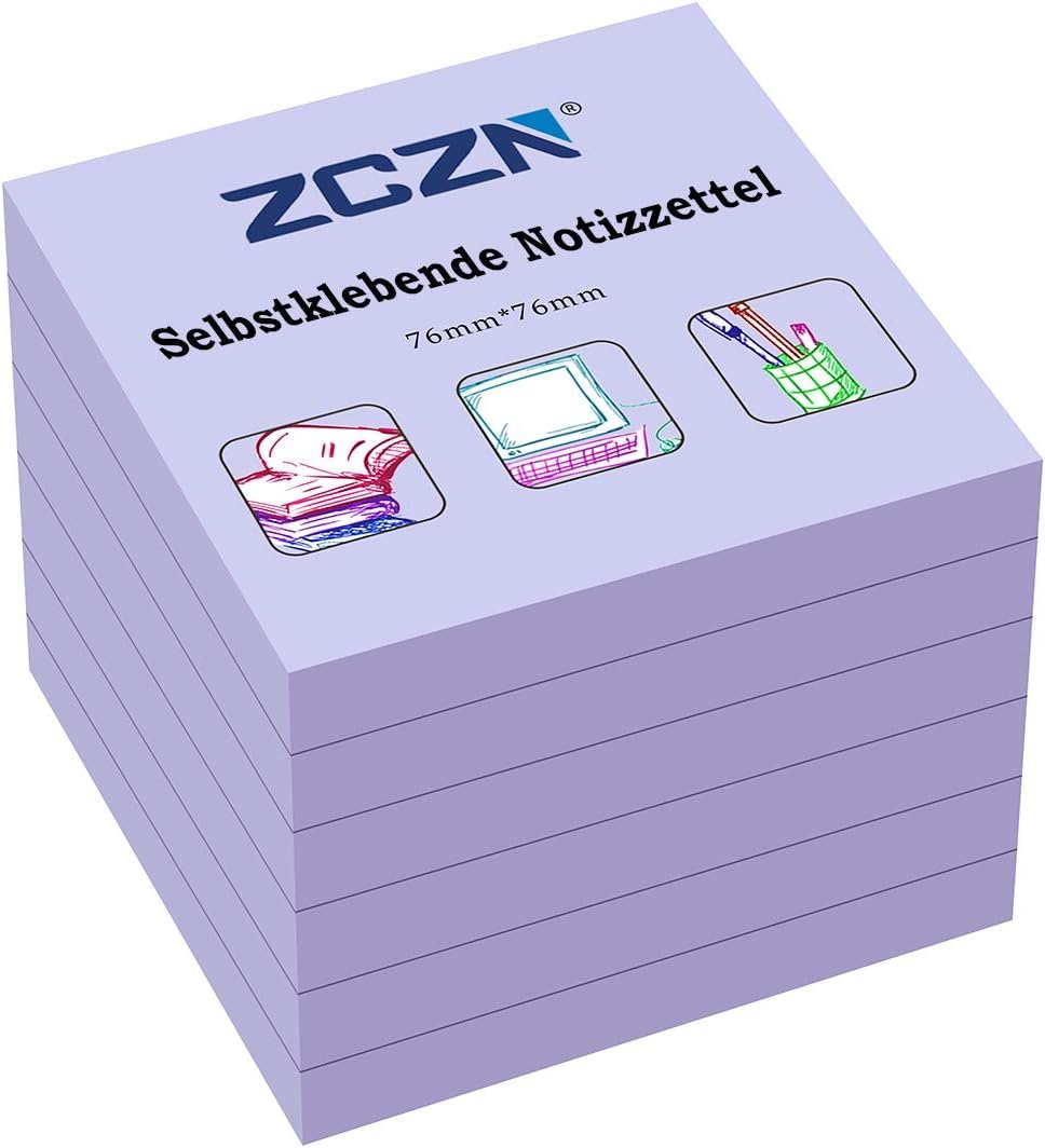 Post-it Super Sticky Notes, 8 blocchetti adesivi per appunti, 4,8 x 4,8 cm, materiale per il rientro a scuola per studenti, ideali per libri di testo, quaderni e superfici verticali, collezione