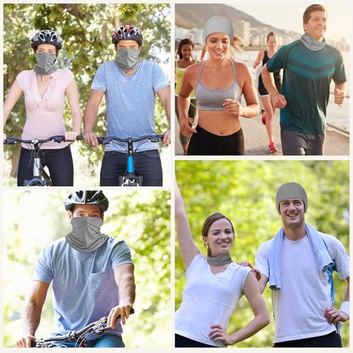 Image of Geyoga Summer UV Protection Cooling Neck Gaiter | Sunscreen Breathable Face Scarf Bandana Mask Neck Gaiter for Outdoor Fishing Hiking Camping