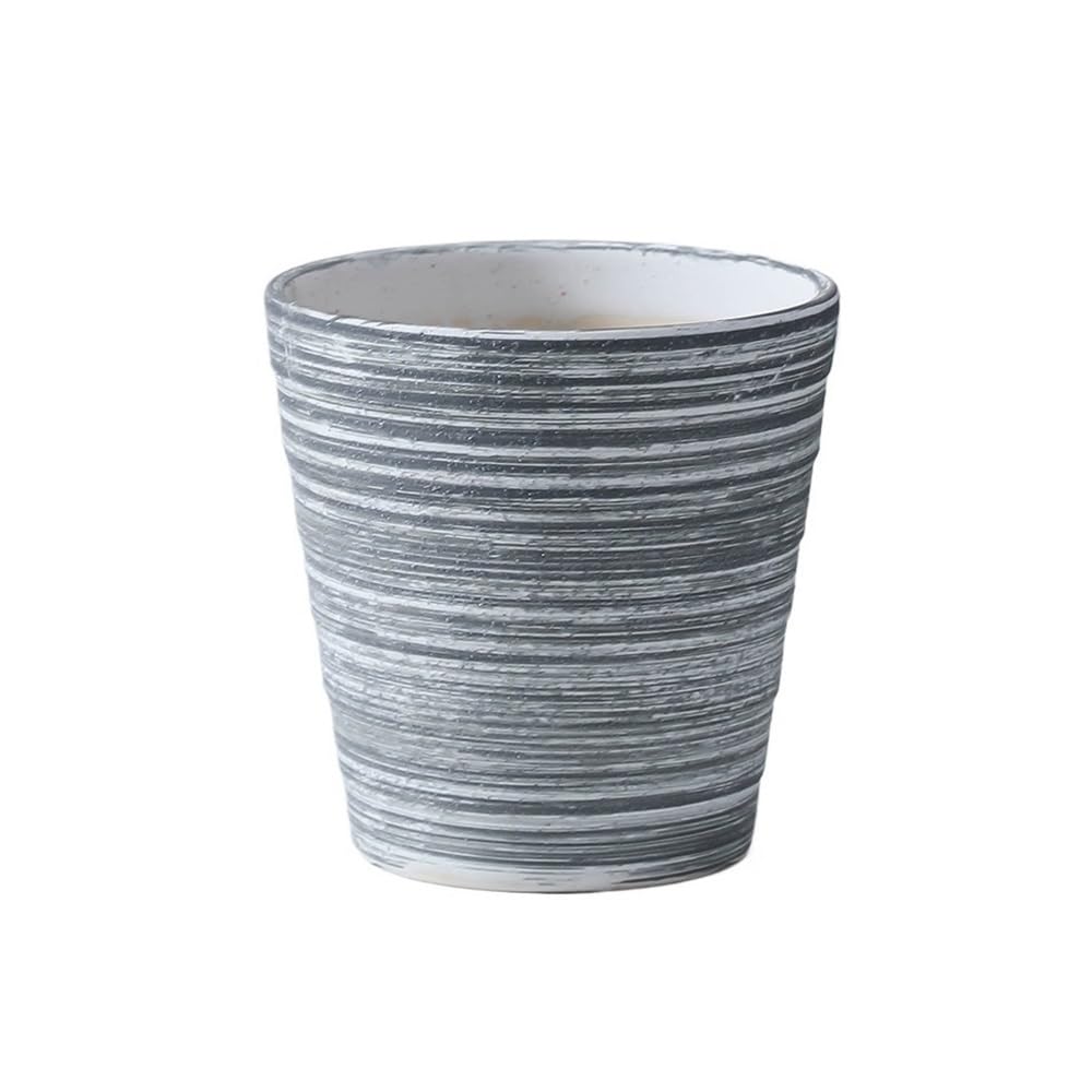 Sda287mz One Color Home Light Luxury Gray Planter Living Room Modern And Simple Orchid Pot Ceramic Multifunction(Medium)