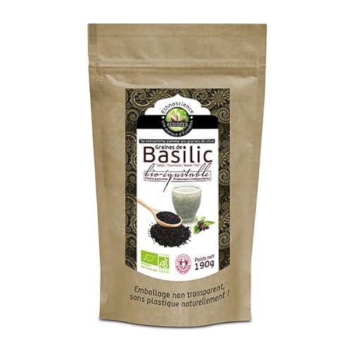GRAINES DE BASILIC, 190G, ECOIDÉES, UNITÉ