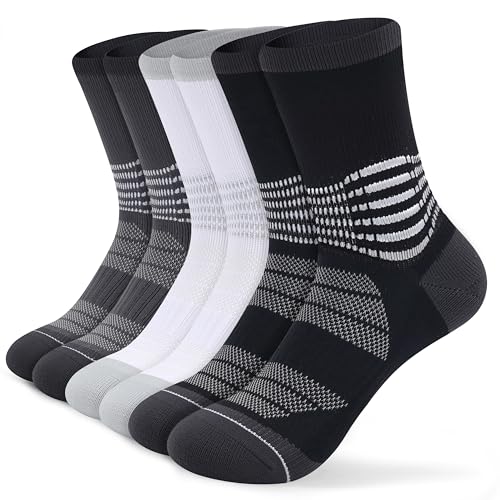 IRAMY Crew Compression Socks 3 Pairs