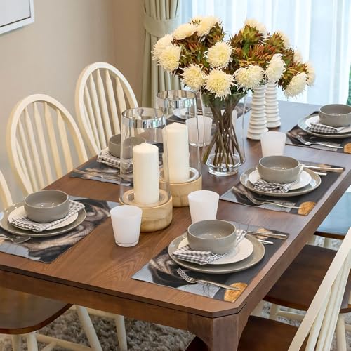 Set de table en lin style carlin lavable pour table à manger