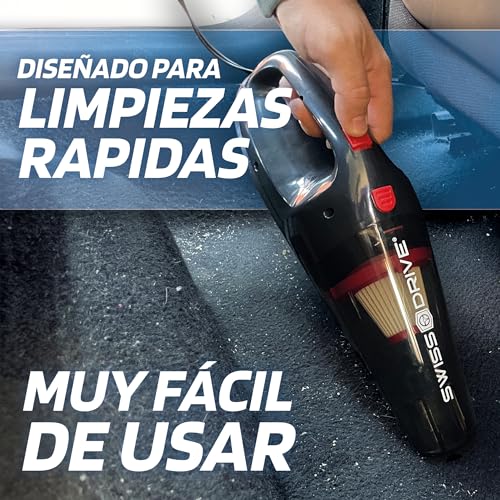 Aspiradora coche con cable de 4.5M para limpiar a fondo tapicerías y rincones estrechos 5