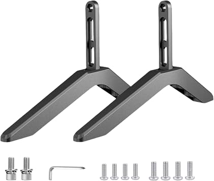 TV Pedestal Feet - Universsal TV Stand Legs, Replacement TV Stand | Desk Pedestal Feet, Easy Installation Tabletop Base for 32 to 65-Inch Tvs Home Living Room Bedroom
