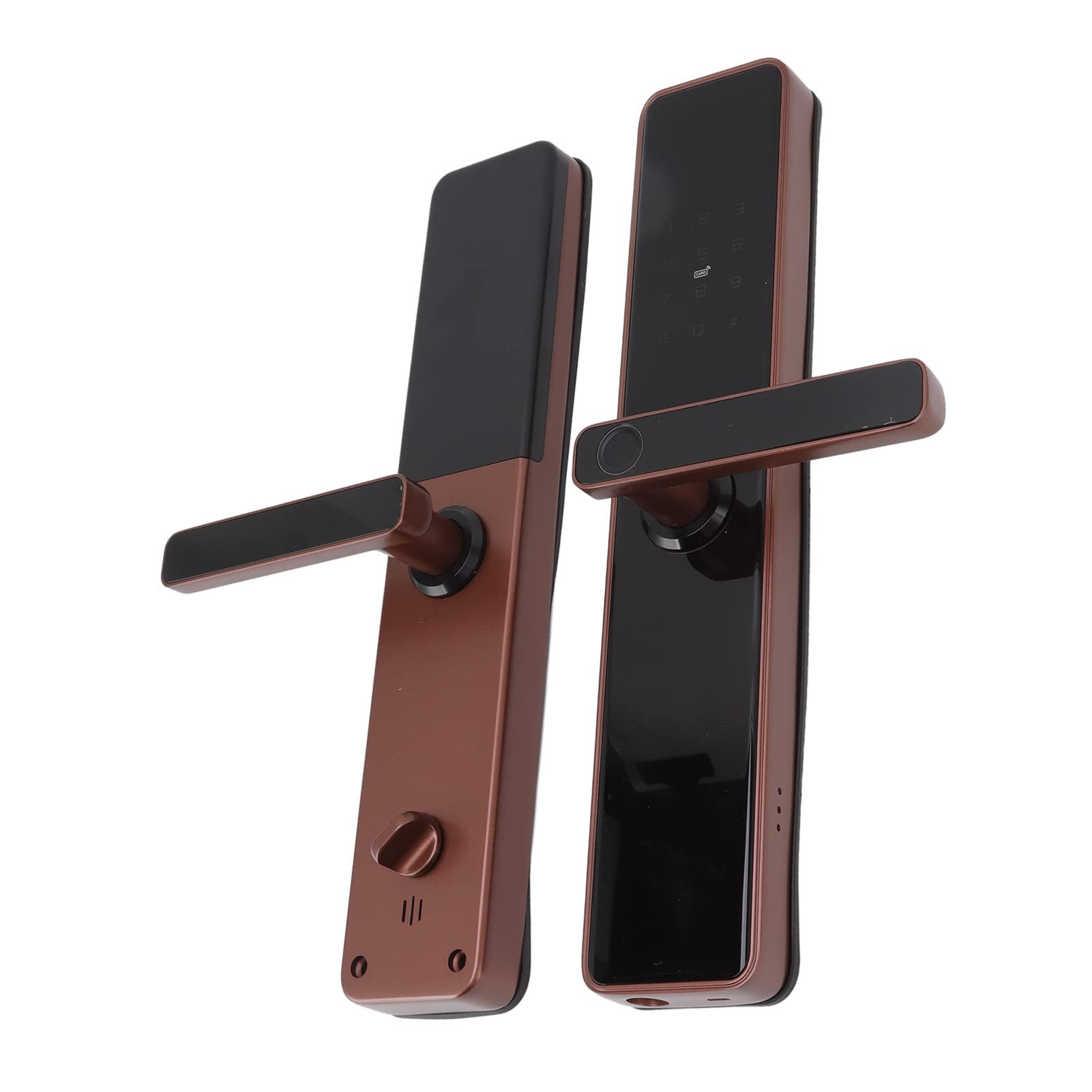 Serratura intelligente per porta con impronta digitale, sblocco con scheda IC, sblocco automatico con password elettronica, serratura antifurto per hotel, soggiorno in famiglia,