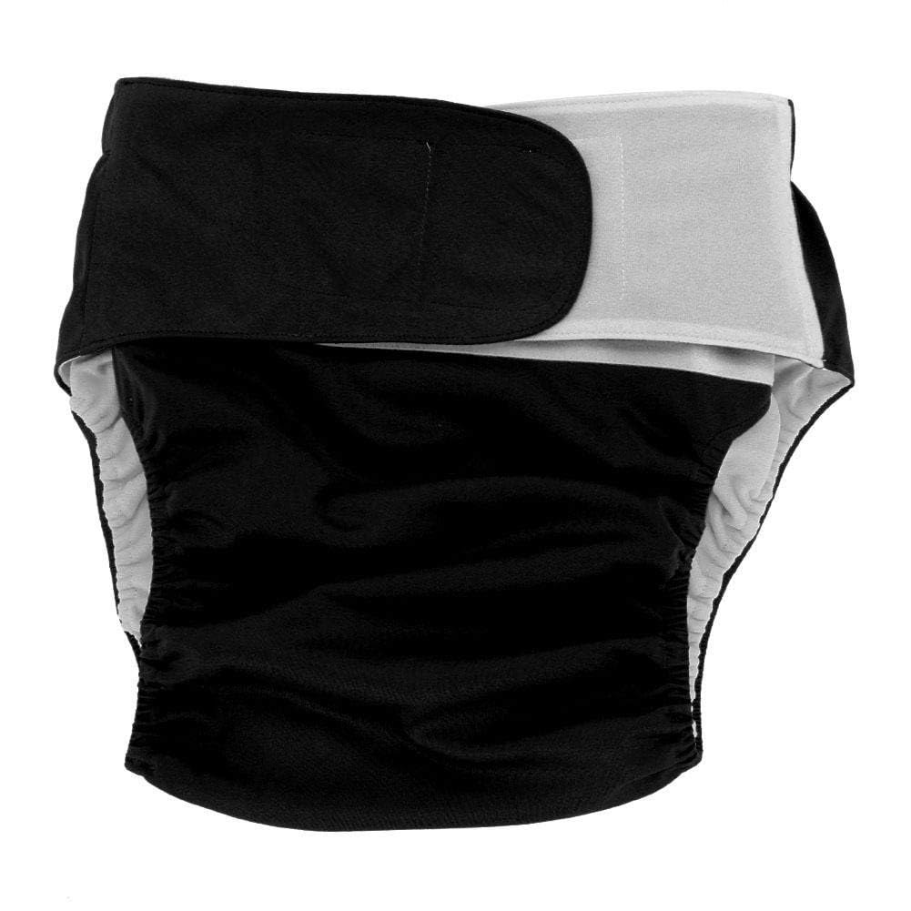 Couches Pour Adultes, Couches En Tissu Adulte Réutilisables Anti Side Leakage Nappy Cloth Diapers Réglable Grande Couche, Pour Les Soins Aux Personnes Âgées Et Handicapées (Noir)