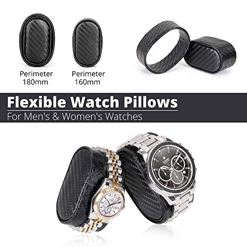 automatic watch winder with 4 quiet running motor watch winding display 6 flexible watch pillows luxury fiber leather storage case for manwoman39s watches