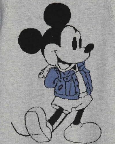 Image of GAP Infants' Relaxed Fit Mickey Mouse Graphic Print Full Sleeves Round Neck Romper