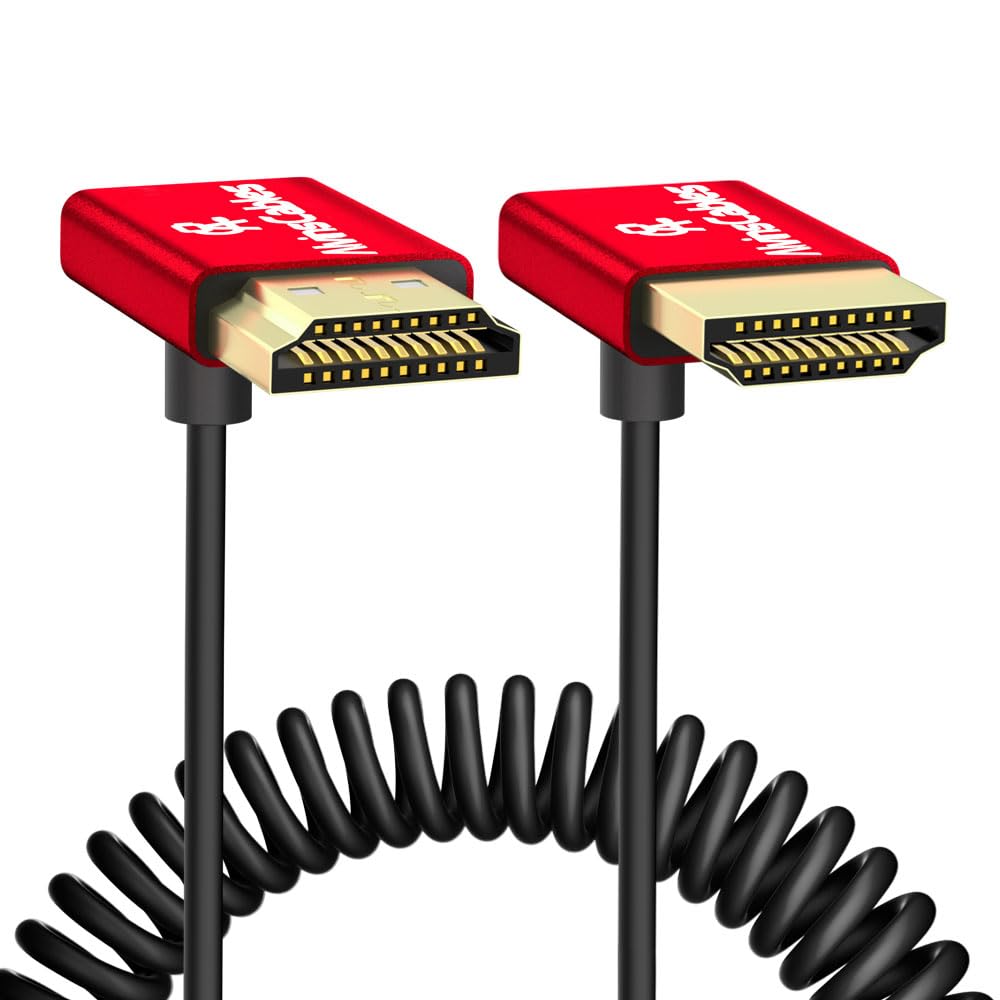 Alvin's Cables 8K HDMI Cable 2.1 48Gbps High Speed Φ2.4mm Ultra-Thin HDMI 8K@60Hz 4K@120Hz for Sony A7 A9, BMPCC, for Canon C70, for Atomos Ninja, for