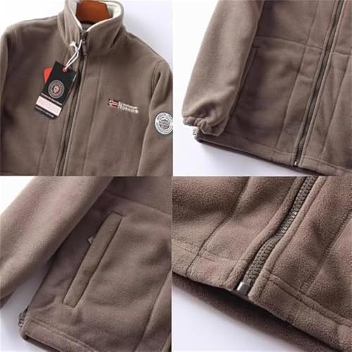 Unisex Double-Layer Padded Warm Jacket, Winter Ultra-Warm Sherpa Jacket, Men's Full-Zip Polar 360 Fleece Jackets with Pockets4