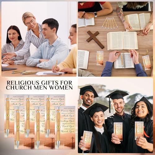 Cadeaux de l'école du dimanche : 20 stylos en bambou avec versets bibliques pour les élèves - 7