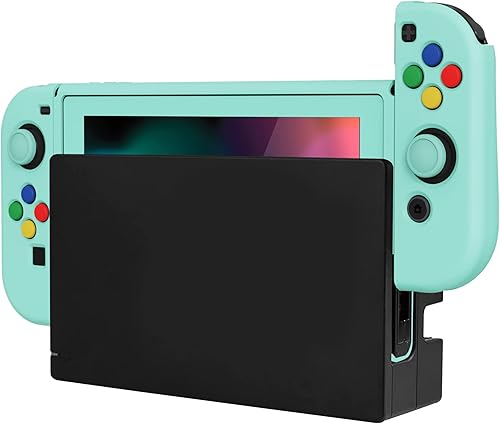 Vista 72 de PlayVital ZealProtect - Funda protectora suave para Nintendo Switch, flexible Joycon funda delgada para Nintendo Switch con protector de pantalla