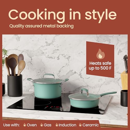 image for BAKKENMASTER Pots and Pans Set, 22-Piece Non Stick Cookware & Bakeware
