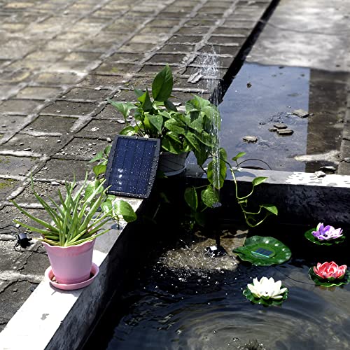Painel de energia solar paisagem piscina jardim fontes fonte de energia solar decorativa plugável 9V