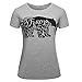 Women's Floral Mama Bear Print Crew Neck Short Sleeve T Shirts for Mom Mother's Gift Grey