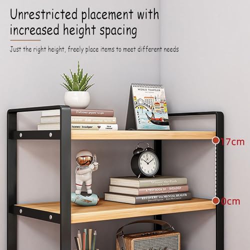 Étagère de bureau en bois compacte pour optimiser le rangement de la maison