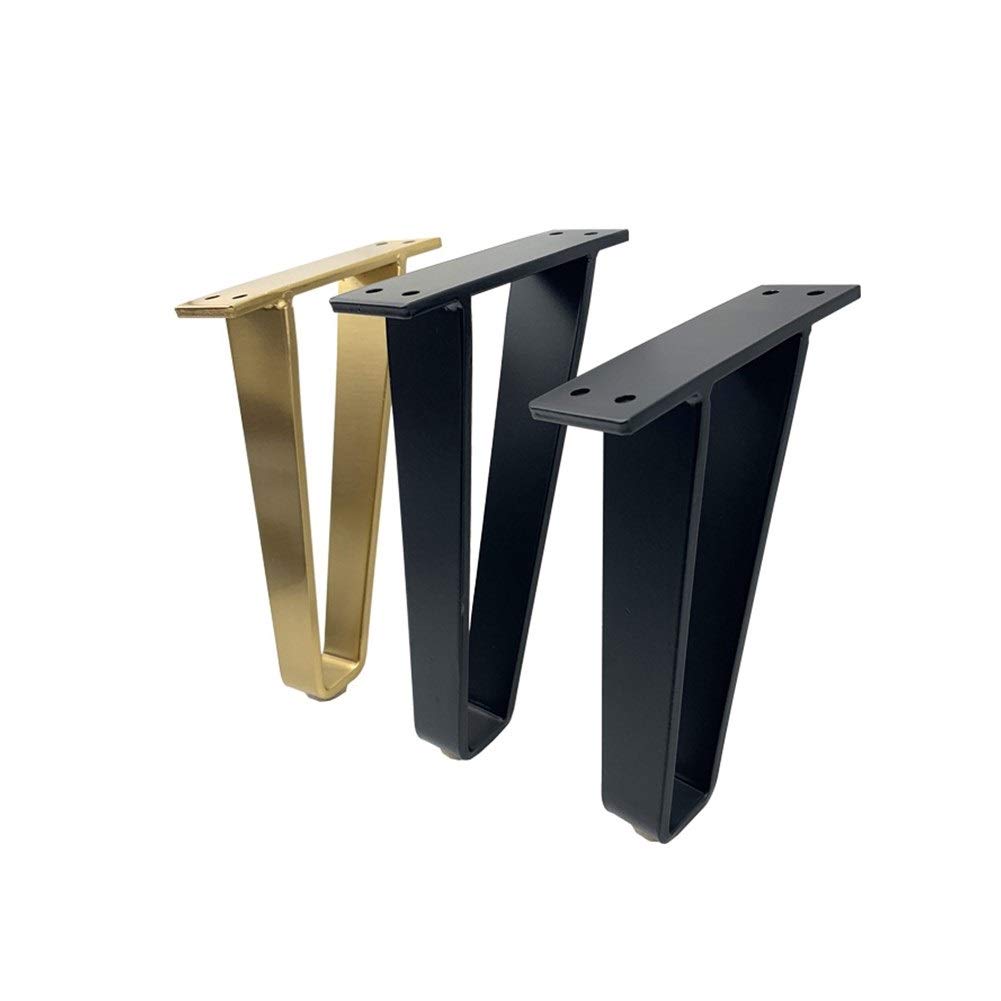 Chaise Cover Cover Plancher Non-Slip Fond Patte de table Support Protection Pad Support jambe for Canapé Leg Furniture Chaise Cabinet Pieds 2Pcs /Set en forme de U Meubles en métal Leg
