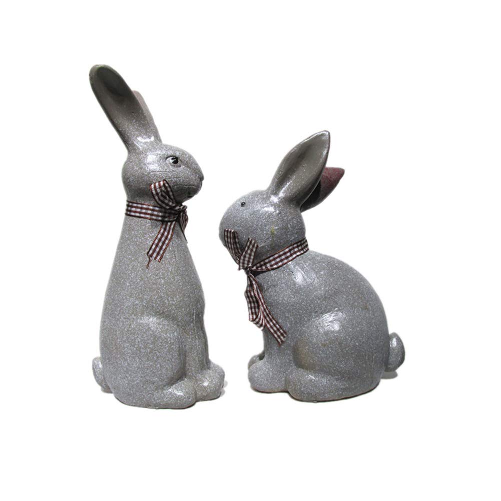 Lapin figurine statue en résine pour la décoration de Pâques et l'ornement de votre jardin