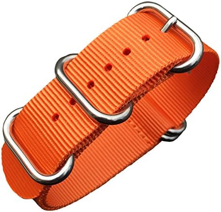 Leesting Nylon Watch Strap 20mm 22mm with Premium Ballistic Replacement Men Women Zulu Band Stainless Steel Buckle (22mm)