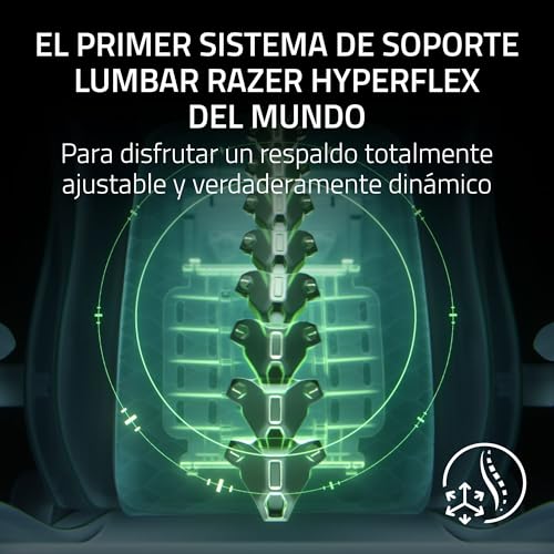Miniatura 3 de Razer Iskur V2 NewGen - Silla Gamer ergonómica con Comodidad Transpirable Cuero EPU 2.ª generación con tecnología Cooltouch - Sistema de Soporte Lumbar Hyperflex | Verde